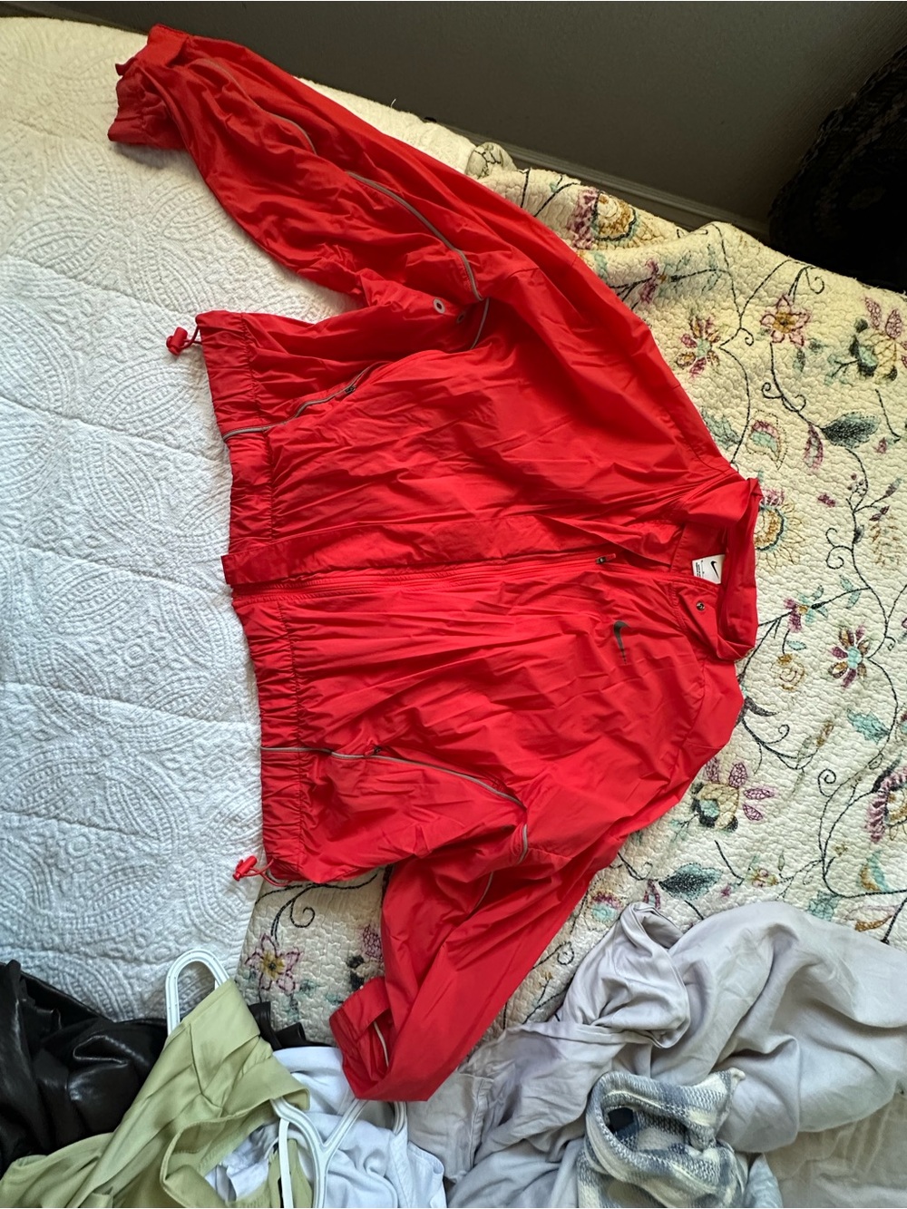 Nike Red Women's Running/Wind Breaker Jacket